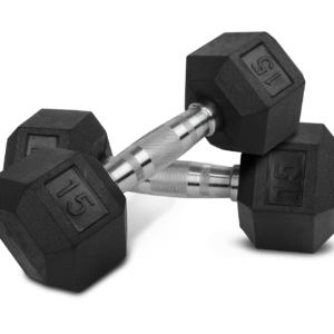 Kit 2 Mancuernas Hexagonales Acero Forro De Neopreno 15 Lbs
